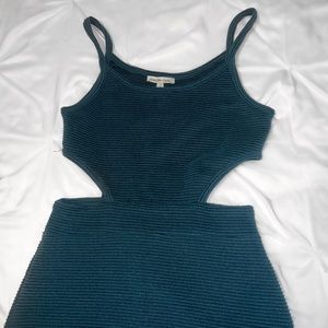Ribbed Cut-Out Dress